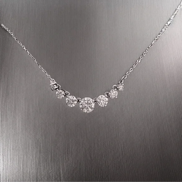 Genuine Moissanite Necklace - Picture 4 of 6